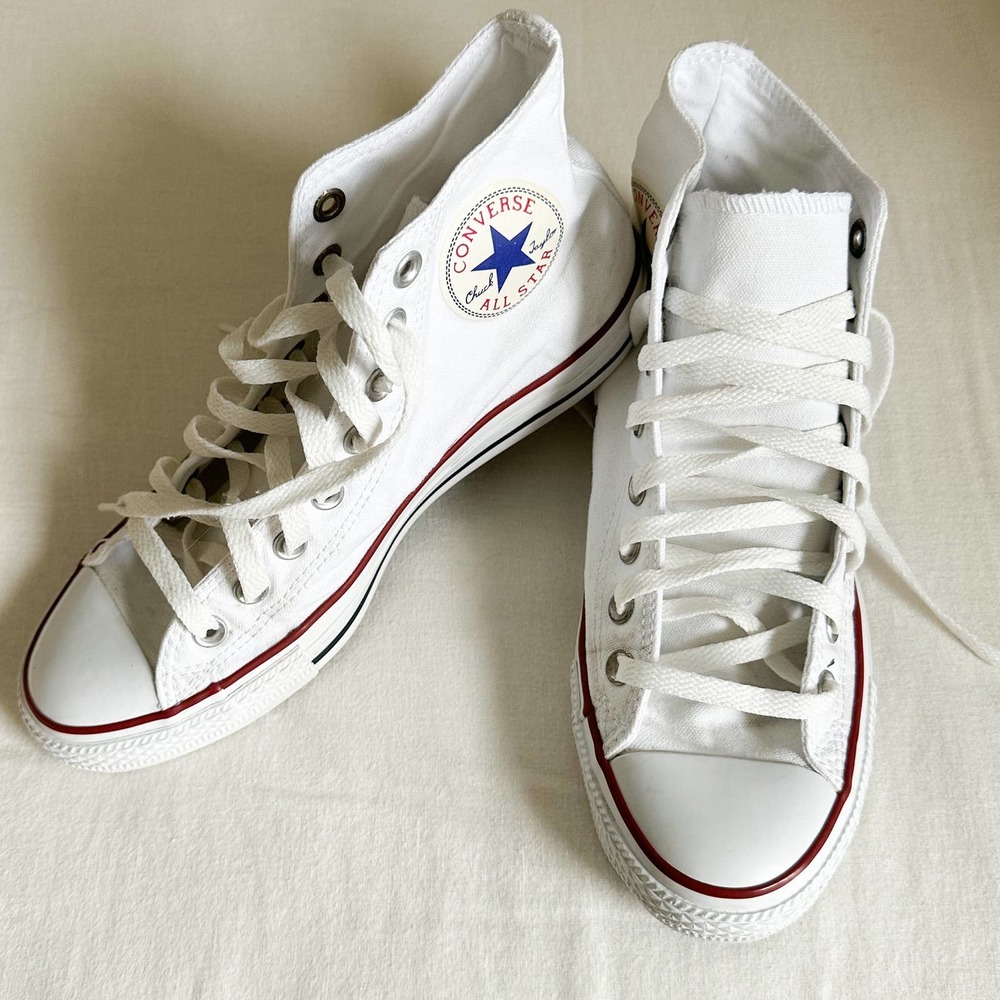 White Converse High Tops